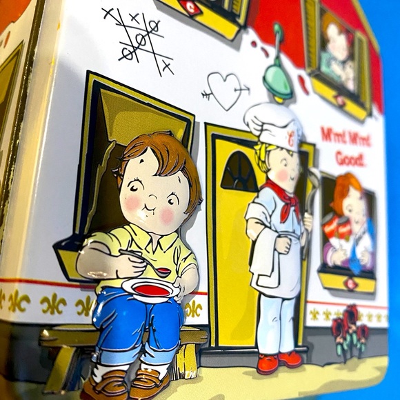 CAMPBELLS SOUP VTG 1997 CAMPBELL KIDS CLUBHOUSE TIN THE TIN BOX CO & CLOTH DOLL - Picture 10 of 16